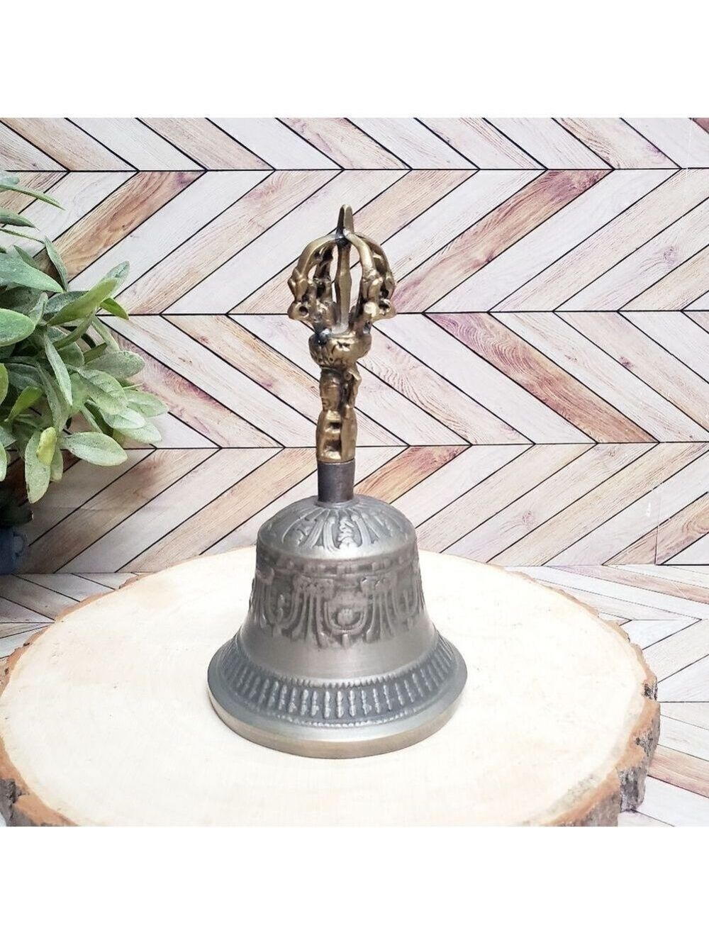 Tibetan Ritual Buddhist Temple Meditation Prayer / Alter Bronze /Brass Bell 